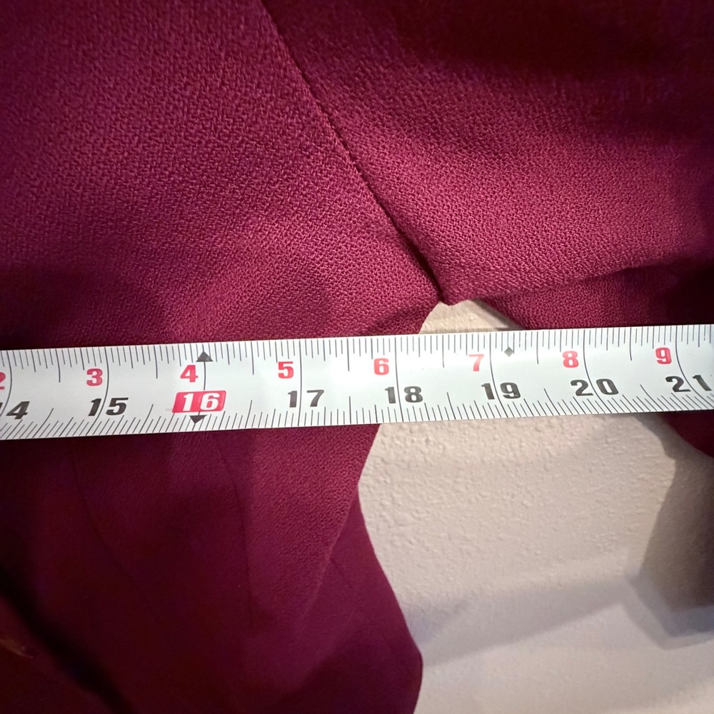 Vintage Pendleton Petite Magenta 100% Virgin Wool Double Breasted Blazer Sz 10P - Picture 7 of 8